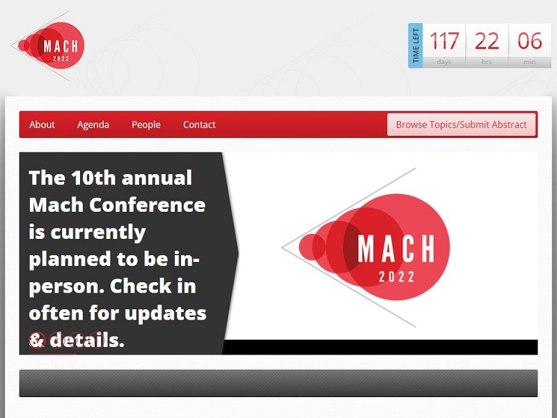 Jose organizes a Symposium at the Mach conference 2022 to be held in Annapolis.