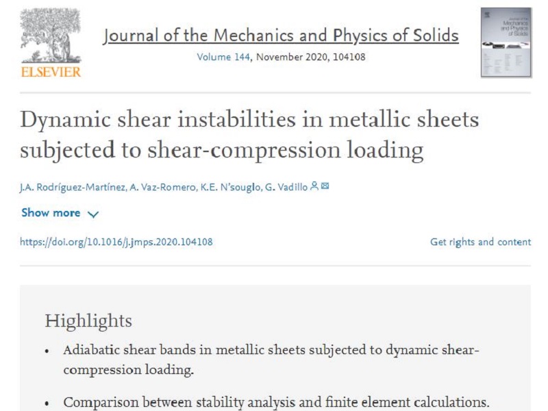 A new paper has been accepted for publication in Journal of the Mechanics and Physics of Solids