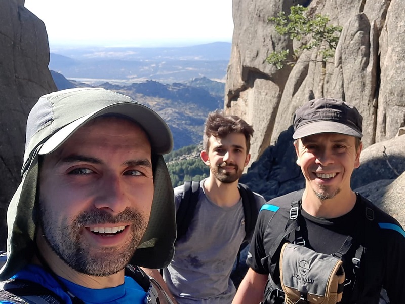 Thomas, Juan and Jose completed the hike “Las Torres de la Pedriza”